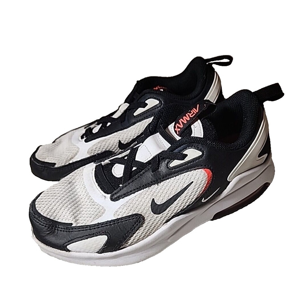 NIKE Shoes Youth 3 Air Max Bolt PS Black Bright Crimson‎ Sneakers No-tie laces